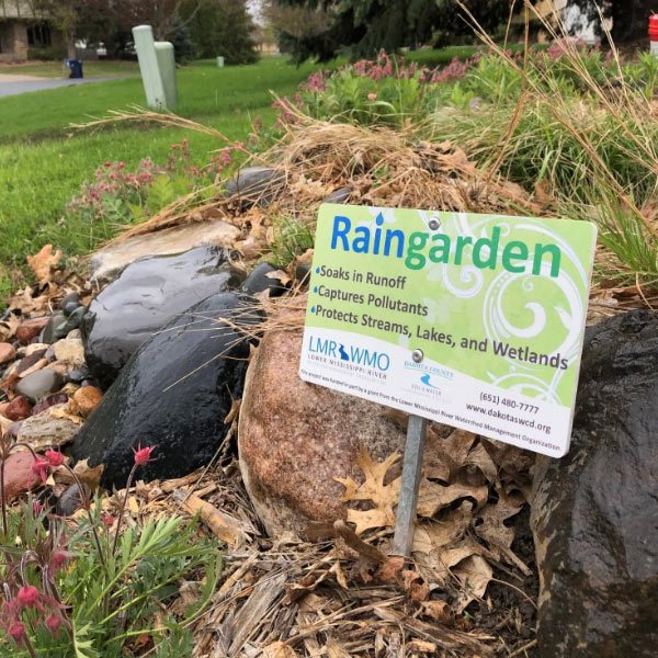 Landscaping for Clean Water Raingarden Sign 