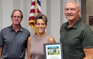 Chip and Micki Callister receiving award