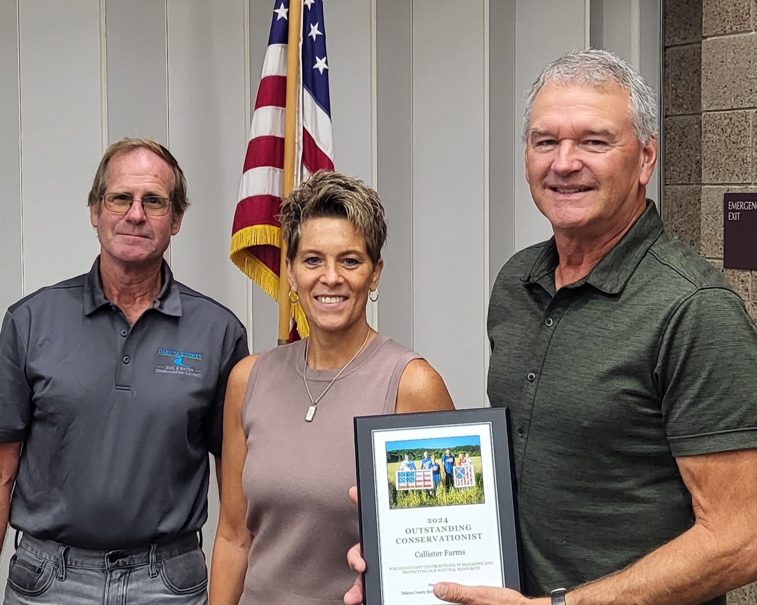 Chip and Micki Callister receiving award